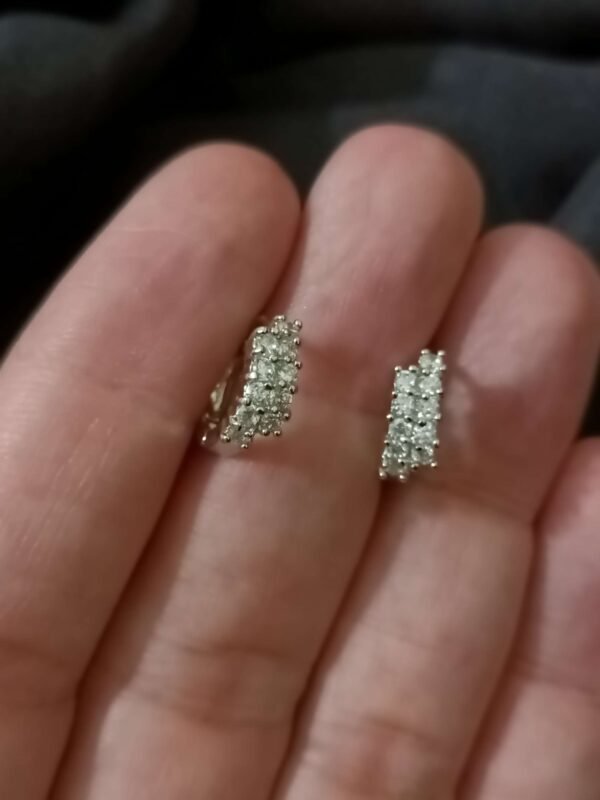 Silver Diamond Cut Stone Bali - Image 3