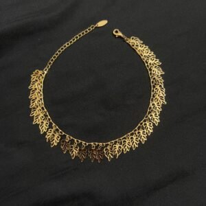 Xuping Golden Leaf Anklet