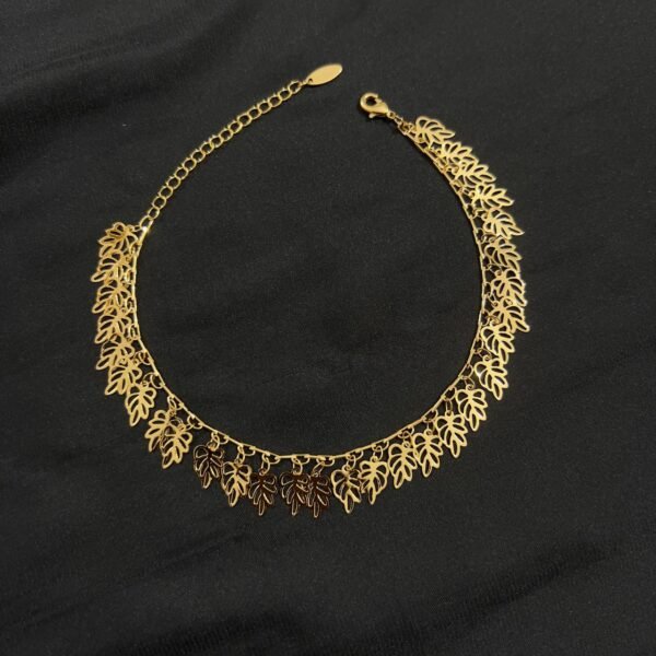 Xuping Golden Leaf Anklet