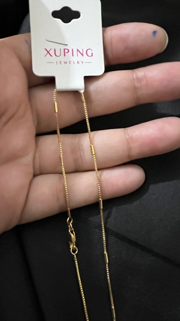 Xuping Gold Look Long Tube Chain