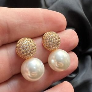 Daily Wear Pearl Golden & Silver Studs