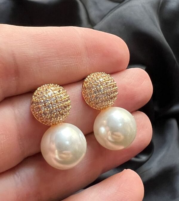 Daily Wear Pearl Golden & Silver Studs