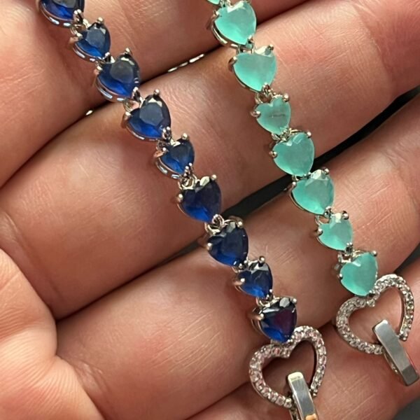 Sapphire Blue & Aqua Bracelet - Image 3