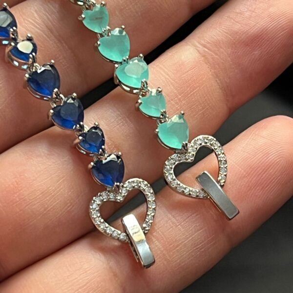 Sapphire Blue & Aqua Bracelet - Image 2
