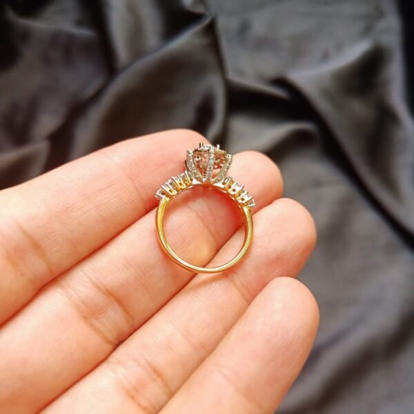 Crown Big Zircon Double Tone Xuping Ring Size 8 only - Image 3