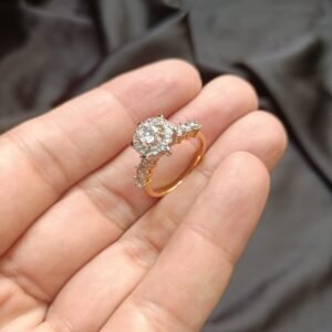 Crown Big Zircon Double Tone Xuping Ring Size 8 only