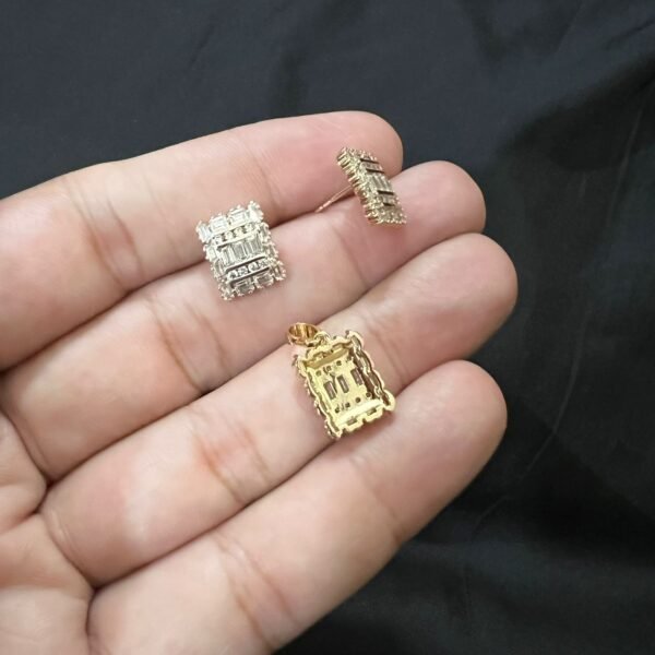 Xuping White Tapered Stone Set - Image 9