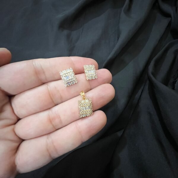 Xuping White Tapered Stone Set - Image 6