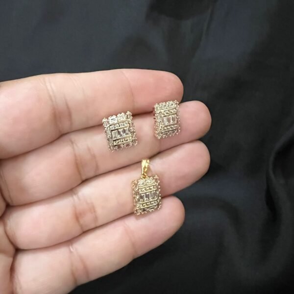 Xuping White Tapered Stone Set - Image 5