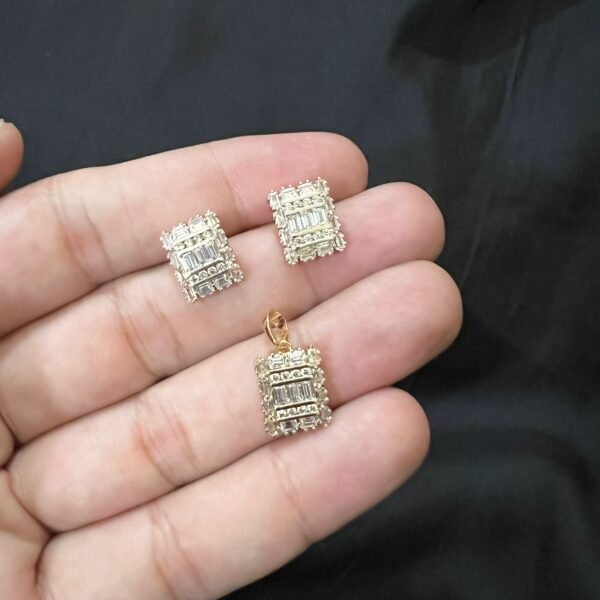 Xuping White Tapered Stone Set - Image 4