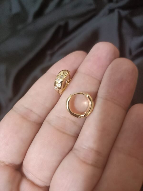 Xuping Mini Gold Look Bali With Zircon - Image 6