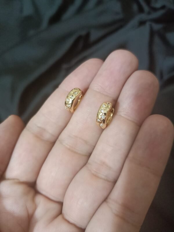Xuping Mini Gold Look Bali With Zircon - Image 4