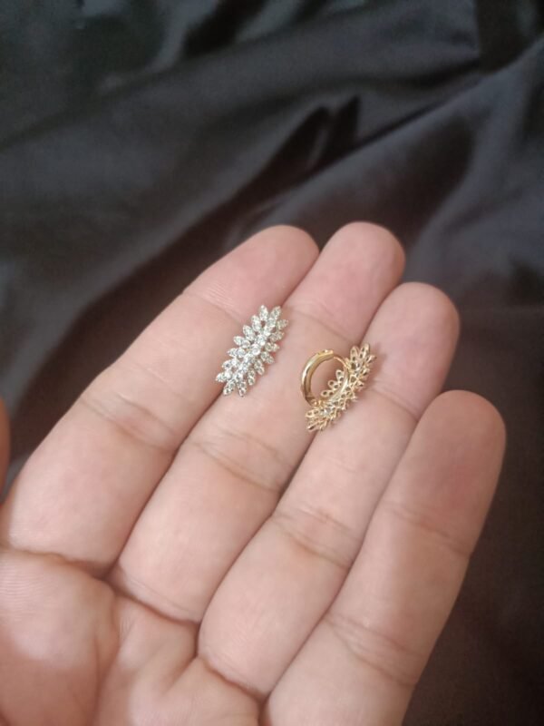 Xuping Leaf Bali with fully loaded with Zircon Stone Medium Size - Image 4