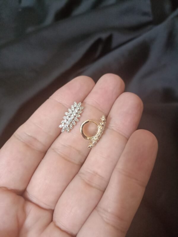 Xuping Leaf Bali with fully loaded with Zircon Stone Medium Size - Image 3