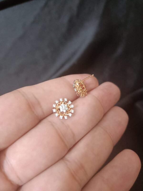 Xuping Gold look Zircon Flower Studs - Image 5