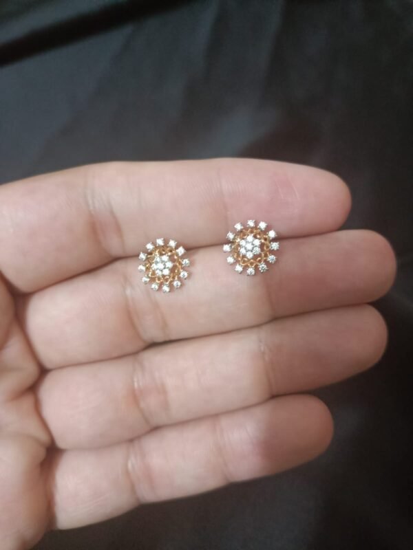 Xuping Gold look Zircon Flower Studs - Image 6