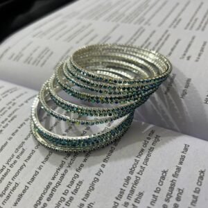 Pair Of Multi Swarovski Bangles