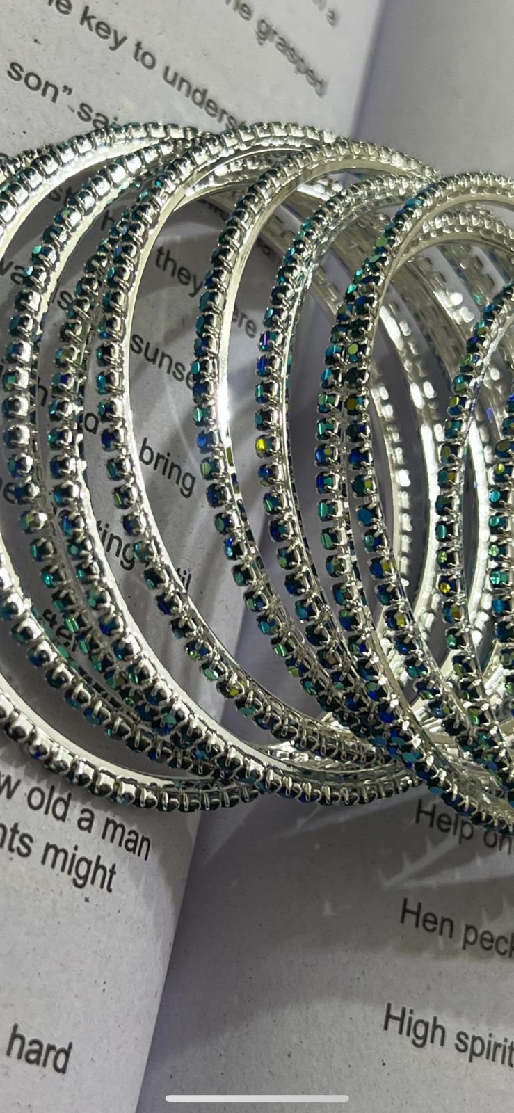 Pair Of Multi Swarovski Bangles - Image 2