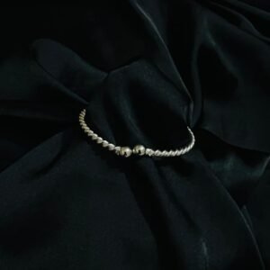 Silver Twisted Cuff Size 2